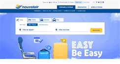 Desktop Screenshot of nouvelair.com