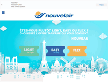 Tablet Screenshot of nouvelair.com